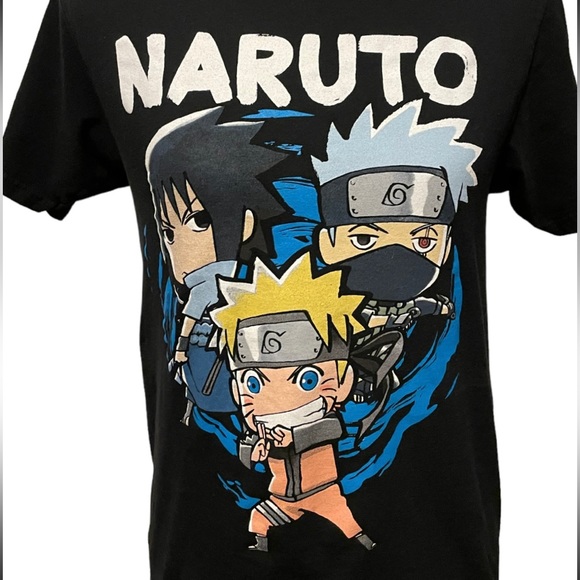 Naruto Shippuden Men S 2002 T-Shirt Y2K Ripple Junction Black Anime - Picture 4 of 8